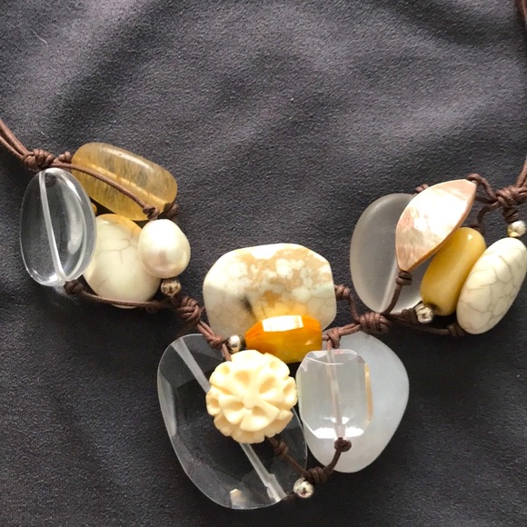 Silpada Mixed Stone Cluster Necklace - Picture 2 of 10